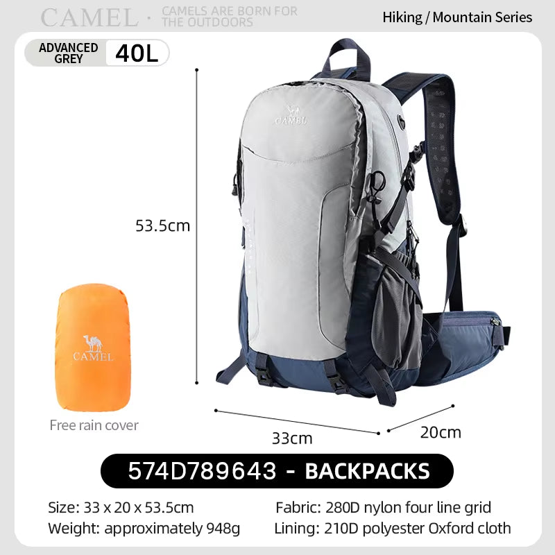 GOLDEN  36L Outdoor Hiking Backpack Mountaineering Bag for Men Women Sports Trekking Backpack Light Travel Camping Rucksack