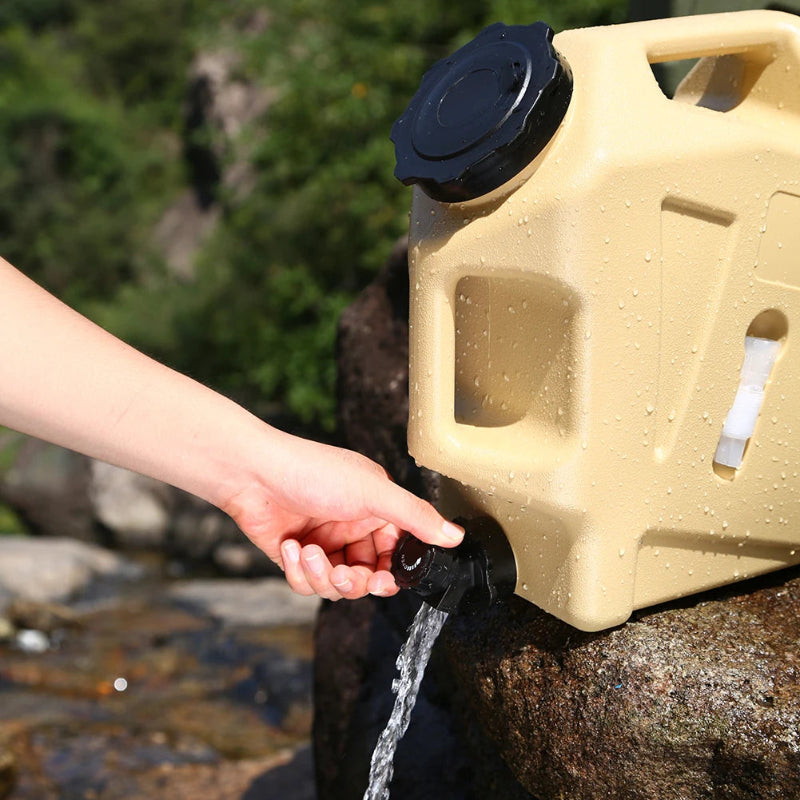 10/12L Camping Water Container Outdoor Water Bucket Large Capacity Portable Water Bag Detachable Faucet Picnic Drive Water Tank
