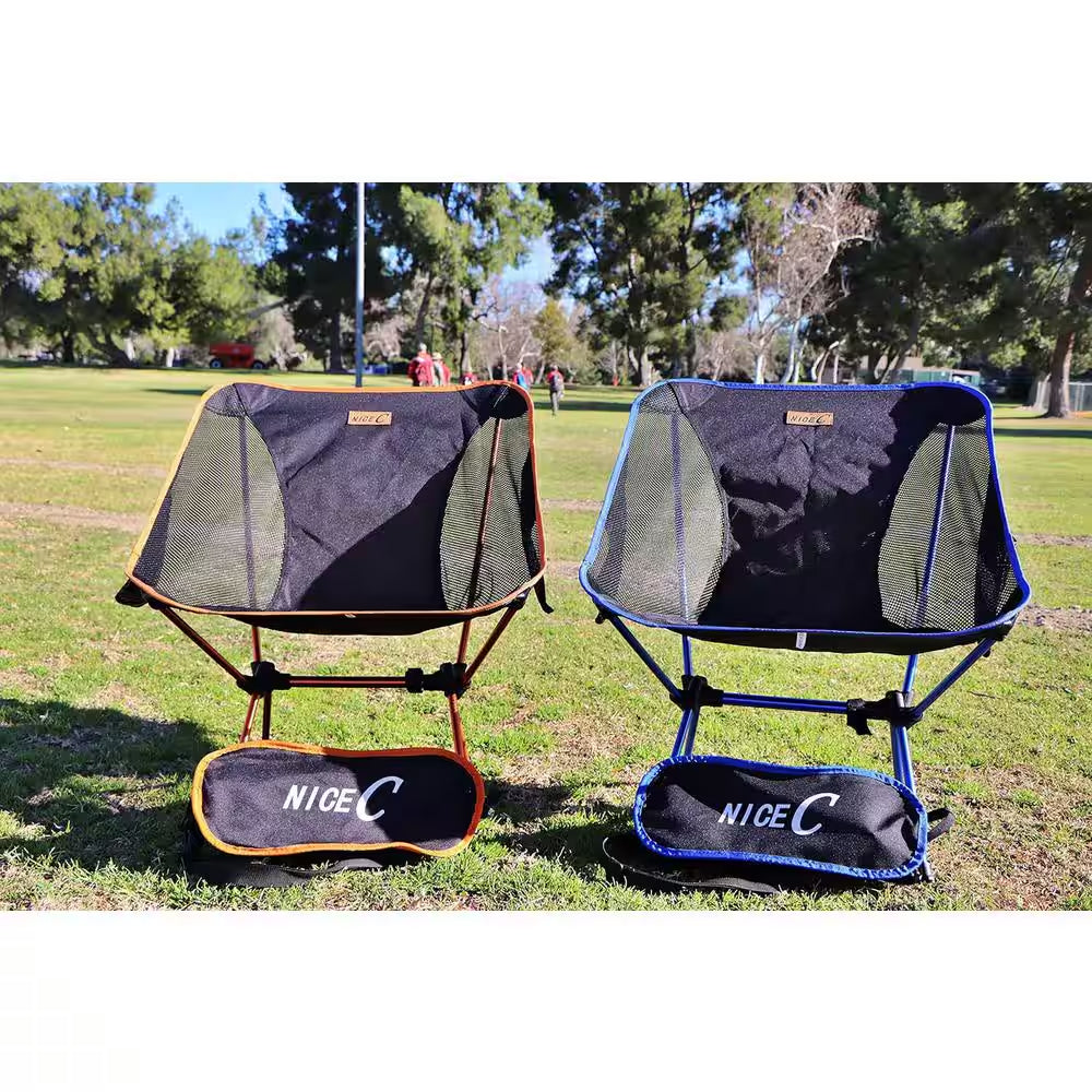 Camping Chair, Ultralight Camping Chair, Beach Chair, Collapsible Folding Chair with Carry Bag (1-Pack Orange)