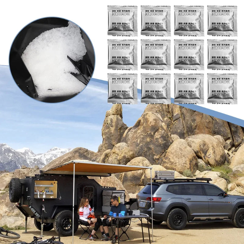 Camping Toilet Chemicals Liquid Waste Gelling Deodorizing Powder Eco Absorbent Gel for Camping Toilet for Portable Toilet