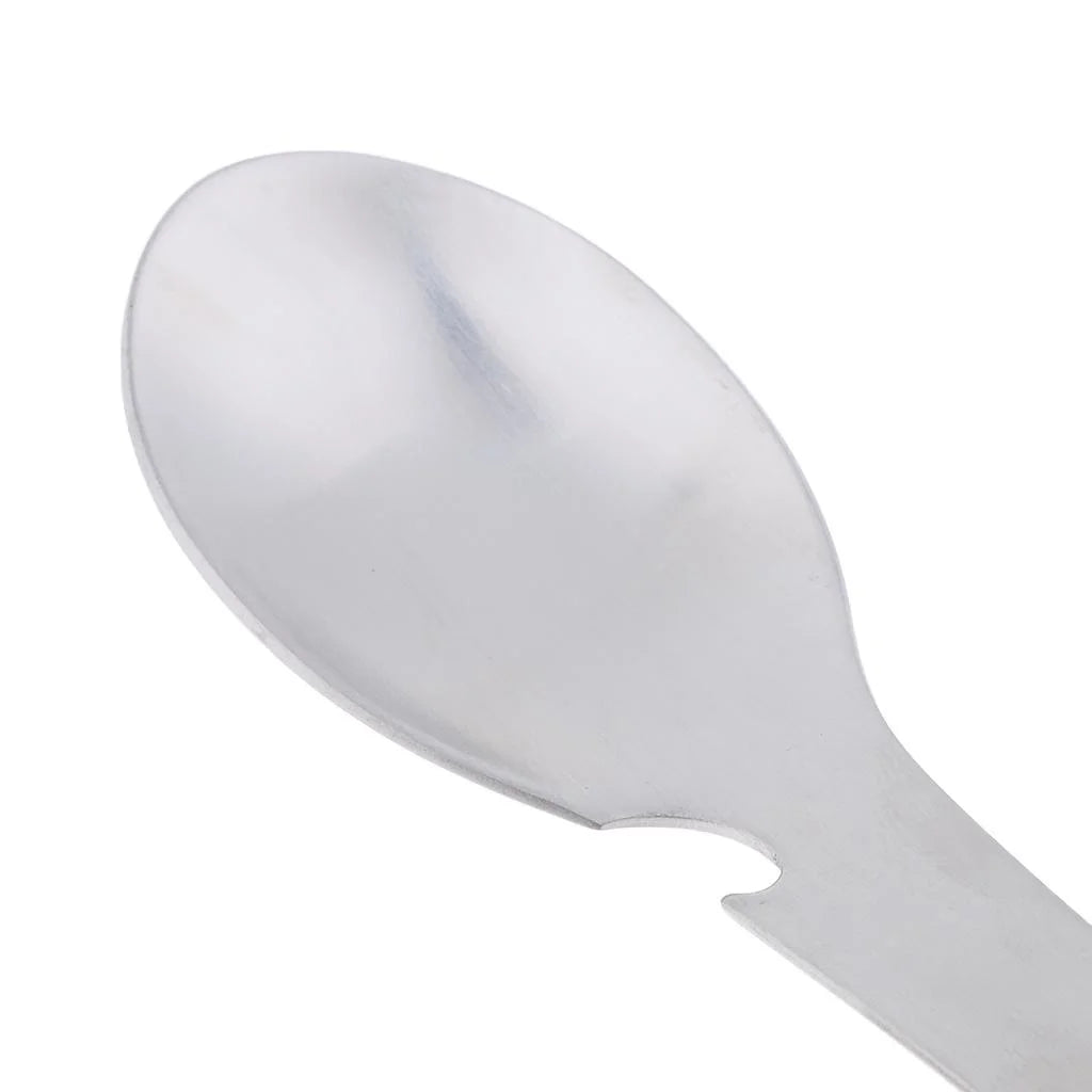 Multifunctional Camping Spork Titanium Stainless Steel Portable Outdoor Camping Survival Cookware Utensils