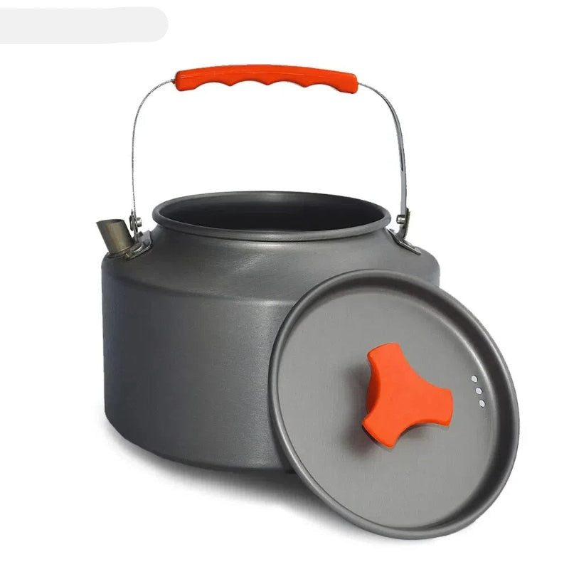 Y1 Kettle Camping Cooker 1.1L Teapot Coffee Pot Picnic Teapot Portable Tea Brewing Camping Tea Stove Camping Outdoor Cookware