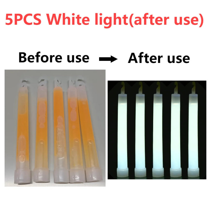 5/10Pcs Survival Kit Military Glow Light Stick SOS Gear Outdoor Military Equipment Camping Supplies Bright Fluorescent Stick