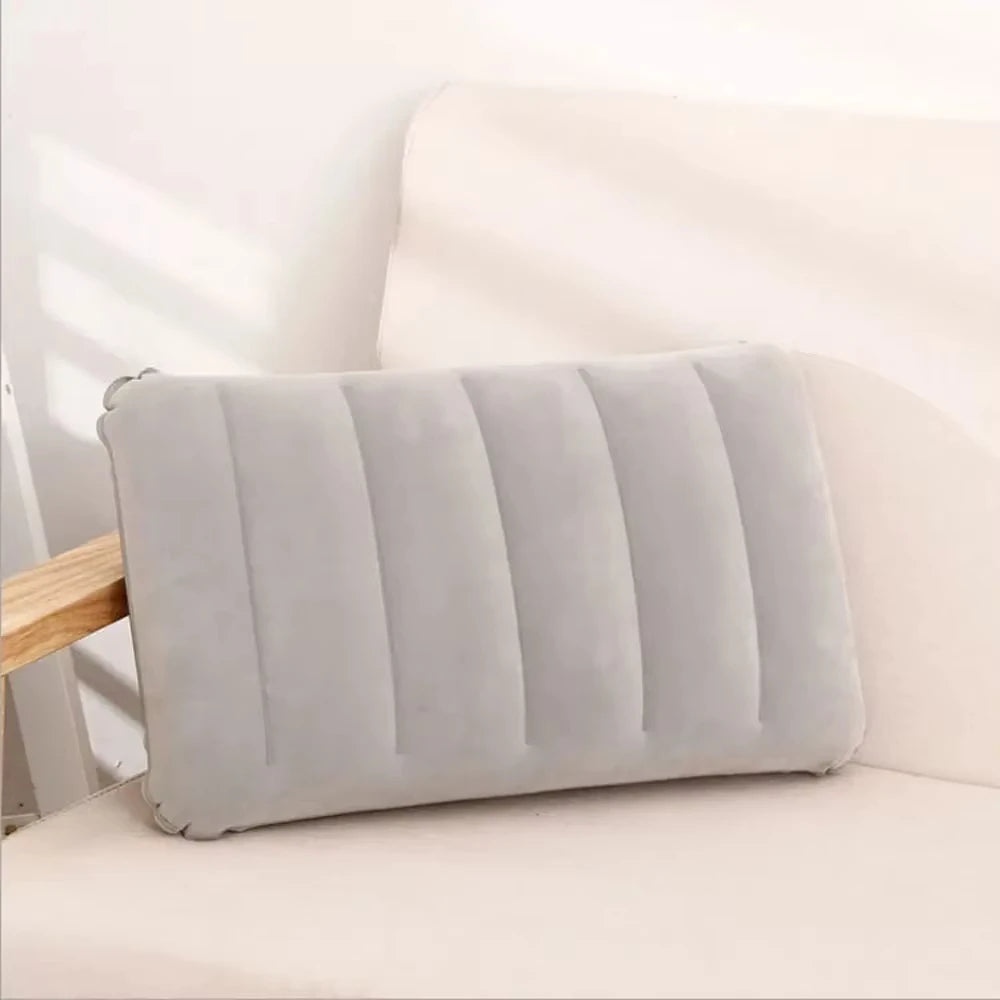 Inflatable Air Pillow Bed Sleeping Camping Pillow Cushion Portable Ultralight Travel Beach Plane Head Rest Support Pillows