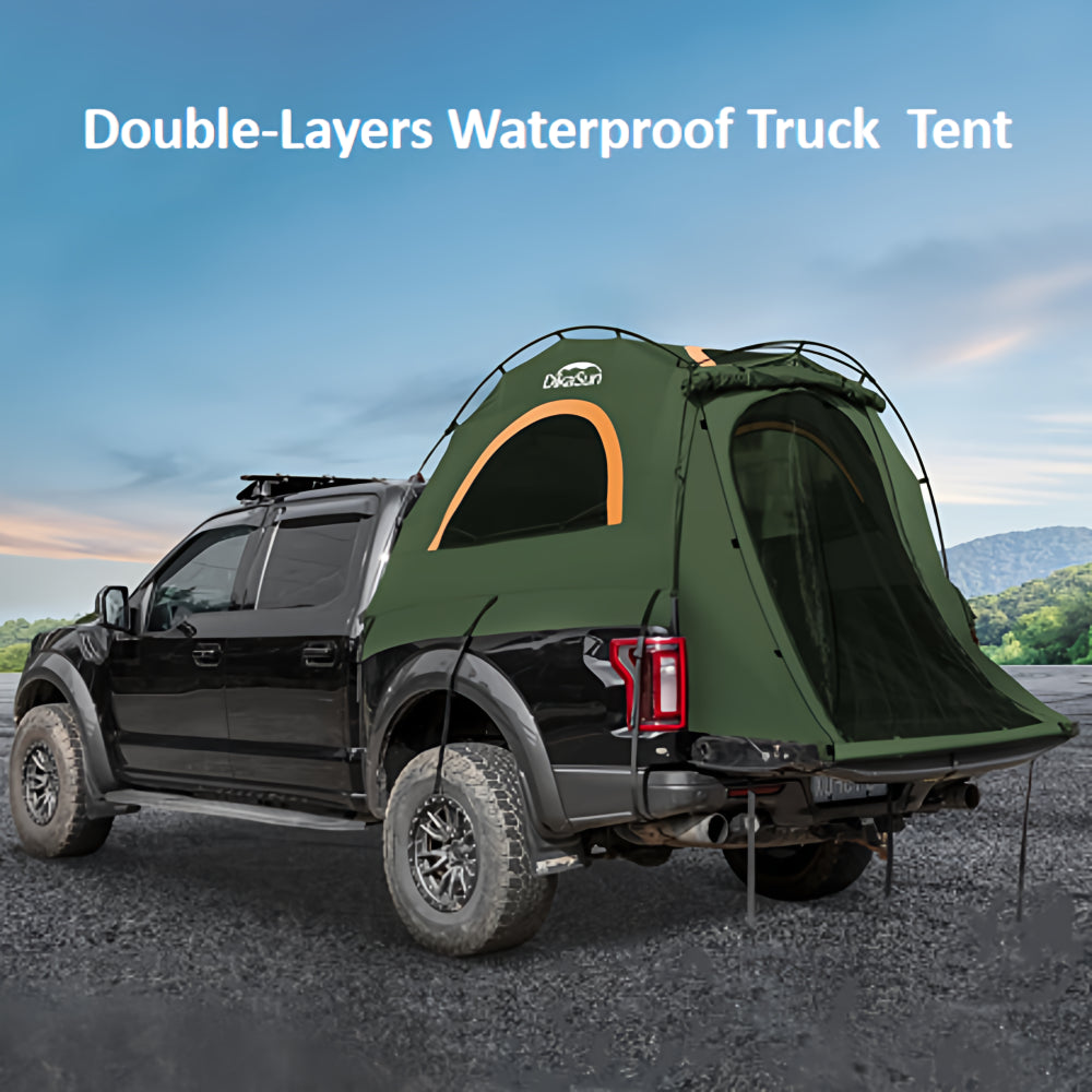 Truck Bed Tent Fit 5.5-5.8Ft Truck Bed Easy Setup for Camping, 3000Mm Waterproof Pickup Truck Tent for 2 Person