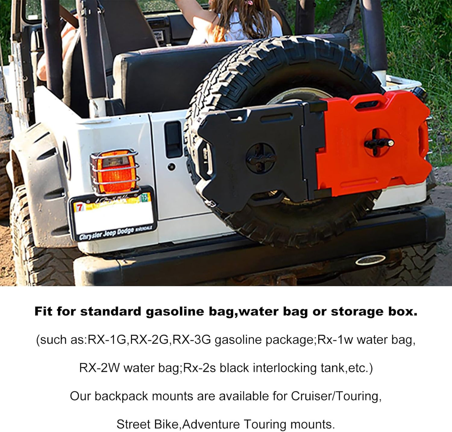 RX-DLX-PM Portable Combination Lock - Rotopax Water Lock - Dual Locking Mechanism for Gas Cans - Compatible with Standard Pack Mount Fuel & Gas Can & Water Pack 2Pcs