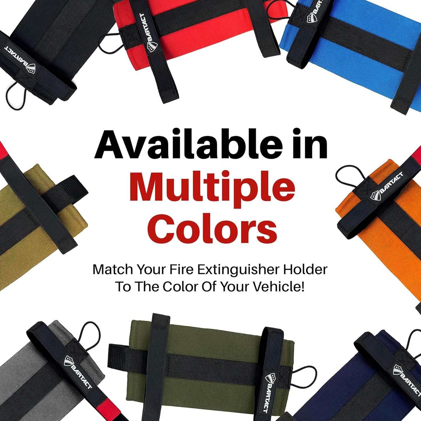 - 2.5 Lb Roll Bar Fire Extinguisher Mount for Vehicle Holder, Adjustable Fire Extinguisher Holder Mount, US Made Universal Vehicle Fire Extinguisher Holder Fits All Roll Bars (Red)