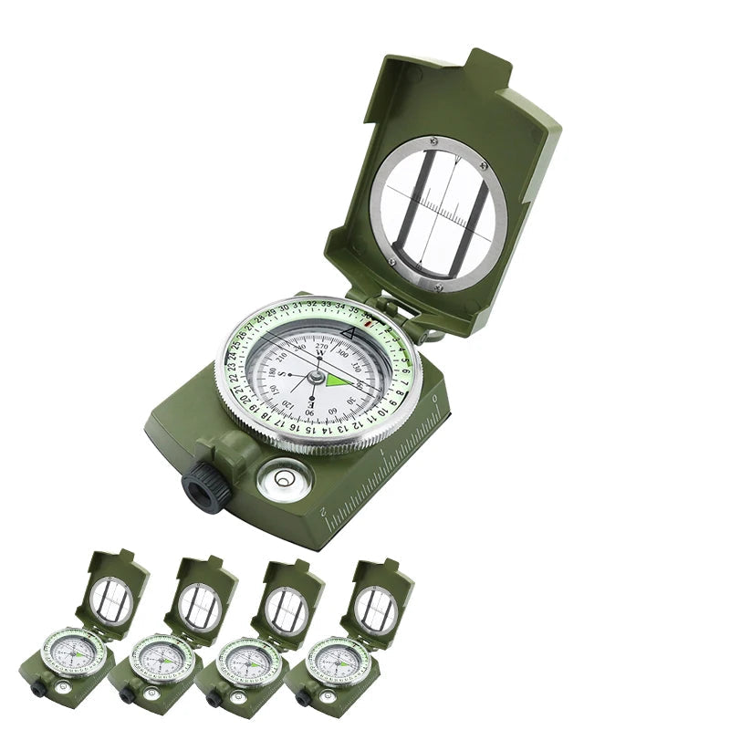 1-10PCS Versatile Tactical Survival Military Compass Waterproof and Durable, Pocket-Sized Transmission Aiming Compass for Hiking