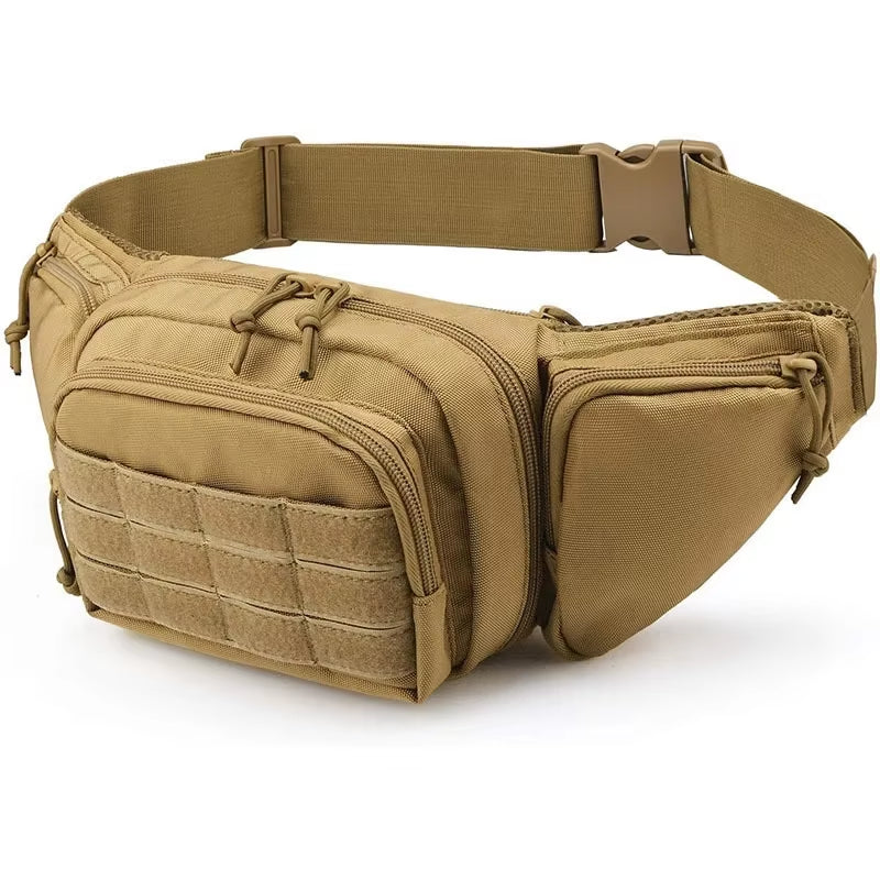 Hunting Waist Bag Men'S Tactical Fanny Pack Water-Proof Molle Hiking Climbing Mobile Phone Belt Pack Outdoor Sport Combat Bags