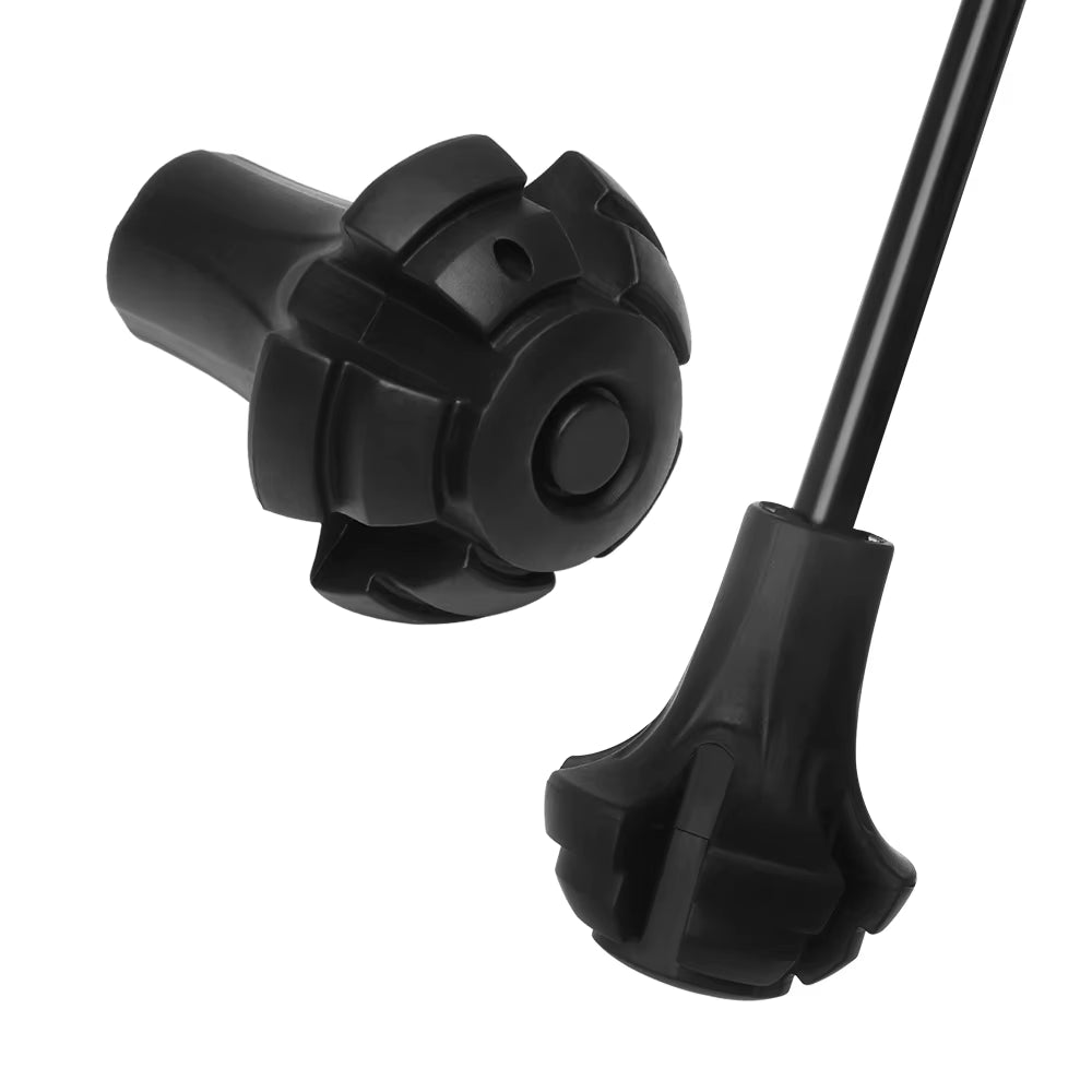 2021 Hot Sales 1 Pcs New Black Nordic Walking Poles Trek Pole Nordic Style Crutch 9 Styles Walking Stick Hiking Accessories