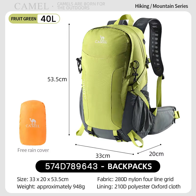 GOLDEN  36L Outdoor Hiking Backpack Mountaineering Bag for Men Women Sports Trekking Backpack Light Travel Camping Rucksack
