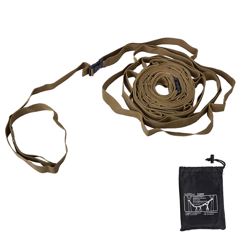 1.8/5M Outdoor Hanging Rope Portable Lanyard Canopy Hanger Camping Campsite Storage Strap Backpacking Hiking Tent Accessories