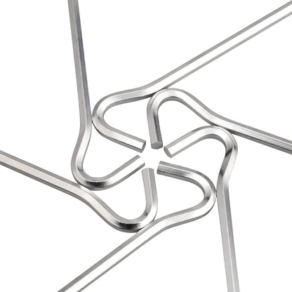 Tent Pegs - Aluminium Tent Stakes Pegs with Hook - 7’’ Hexagon Rod Stakes Nail Spike Garden Stakes Camping Pegs for Pitching Camping Tent, Canopies