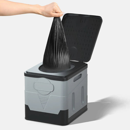 1-5Rolls Degradable Garbage Bags Outdoor Folding Toilet Garbage Bag Environmentally Friendly Biodegradable Camping Travel Suppli