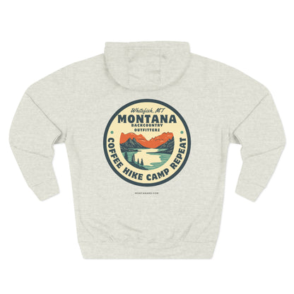 Montana Adventure Fleece Hoodie - Perfect for Outdoor Lovers, Hiking, Camping, Travel, and Casual Wear