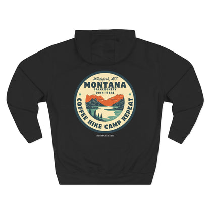 Montana Adventure Fleece Hoodie - Perfect for Outdoor Lovers, Hiking, Camping, Travel, and Casual Wear