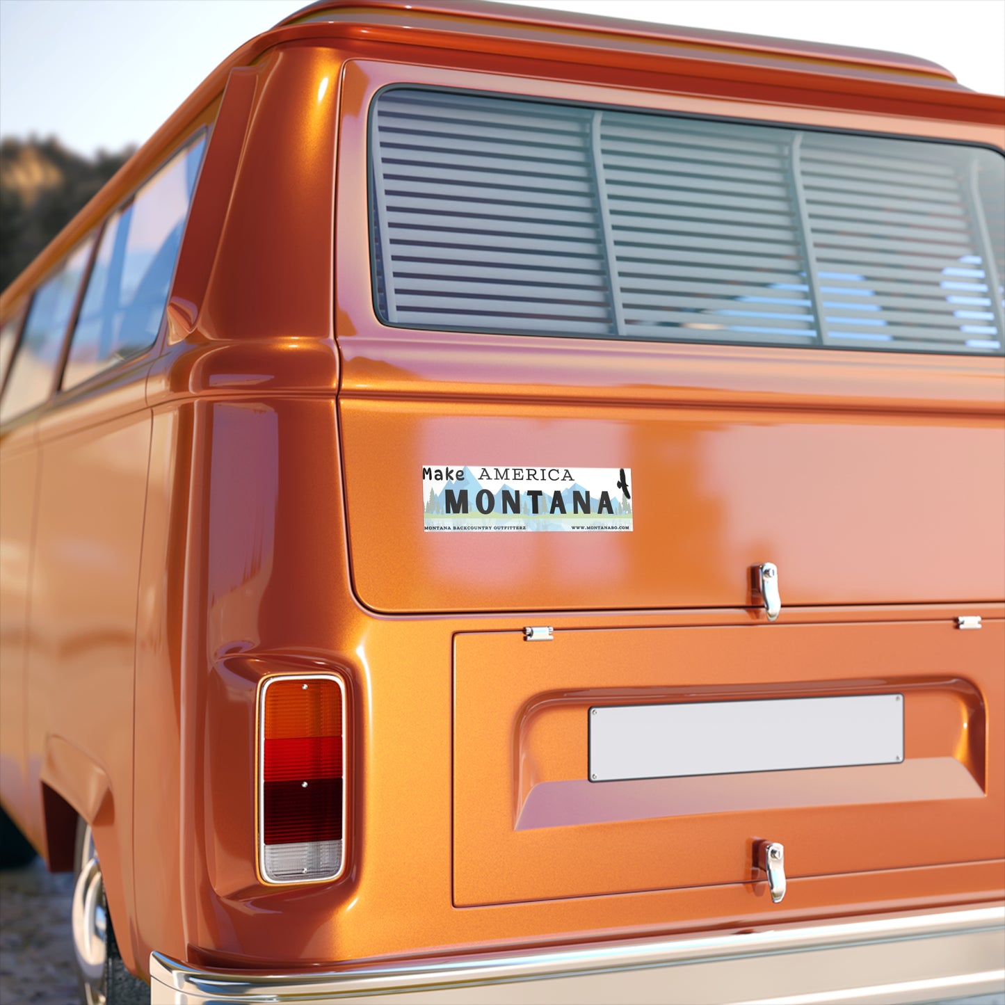 Make America Montana Bumper Sticker - Adventure & Nature Vibe for Outdoor Lovers