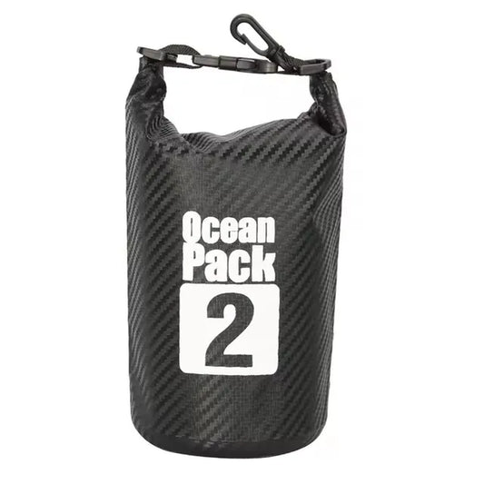 2/5/10/15/20/30L Waterproof Swimming Bag Carbon Fiber Waterproof Dry Bag Outdoor Foldable Storage Beach Swimming Rafting Bag