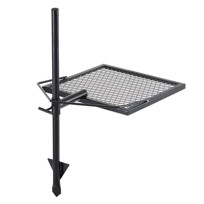 VEVOR Swivel Campfire Grill, Fire Pit Grill Grate over Fire Pits, Heavy Duty Steel Grill Grates, 360Adjustable Open Fire Outdoor Cooking Equipment, Portable Camp Fire Racks for Camping Outdoor BBQ