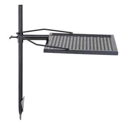 VEVOR Swivel Campfire Grill, Fire Pit Grill Grate over Fire Pits, Heavy Duty Steel Grill Grates, 360Adjustable Open Fire Outdoor Cooking Equipment, Portable Camp Fire Racks for Camping Outdoor BBQ