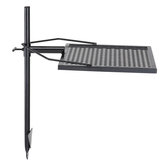 VEVOR Swivel Campfire Grill, Fire Pit Grill Grate over Fire Pits, Heavy Duty Steel Grill Grates, 360Adjustable Open Fire Outdoor Cooking Equipment, Portable Camp Fire Racks for Camping Outdoor BBQ