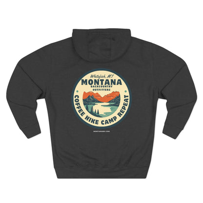 Montana Adventure Fleece Hoodie - Perfect for Outdoor Lovers, Hiking, Camping, Travel, and Casual Wear