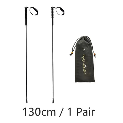 HEALING Ultra Light Trekking Pole Carbon Folding Hiking Stick Collapsible Hiking Poles Trekking Stick Walking Poles Walk