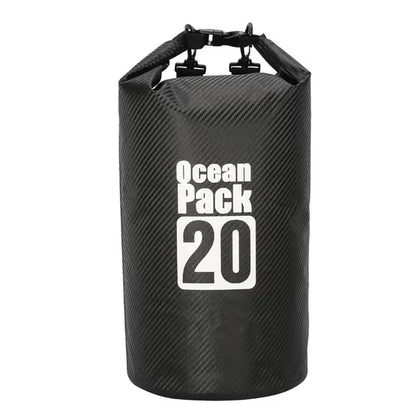 2/5/10/15/20/30L Waterproof Swimming Bag Carbon Fiber Waterproof Dry Bag Outdoor Foldable Storage Beach Swimming Rafting Bag