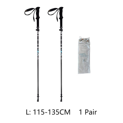 HEALING Ultra Light Trekking Pole Carbon Folding Hiking Stick Collapsible Hiking Poles Trekking Stick Walking Poles Walk