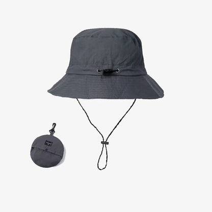 Summer Sun Protection Waterproof Fisherman Hat Bucket Camping Hiking Mountaineering Cap with Storage Bag Anti-Uv Sun