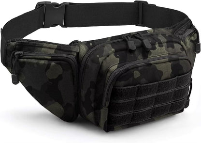Hunting Waist Bag Men'S Tactical Fanny Pack Water-Proof Molle Hiking Climbing Mobile Phone Belt Pack Outdoor Sport Combat Bags