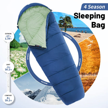 Camping Sleeping Bag MJ300 MJ600 Ultralight Waterproof 4 Season Backpacking Sleeping Bags Outdoor Traveling Hiking