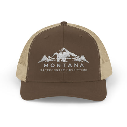 Montana Backcountry Outfitterz- Richardson 112 snap back trucker hat