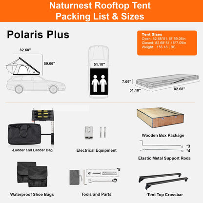 Polaris plus Triangle Rooftop Tent