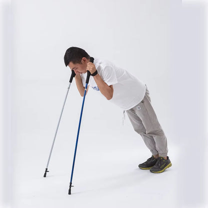 HEALING Ultra Light Trekking Pole Carbon Folding Hiking Stick Collapsible Hiking Poles Trekking Stick Walking Poles Walk