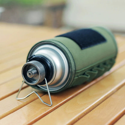 Butane Adapter with Bracket Outdoor Butane Gas Conversion Joint Camping Stove Adapter Screw Valve Output Nozzle Bottle Adapter