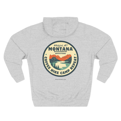 Montana Adventure Fleece Hoodie - Perfect for Outdoor Lovers, Hiking, Camping, Travel, and Casual Wear
