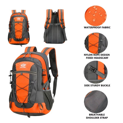 Waterproof Hiking Backpack, Lightweight Outdoor Hiking Bag, High-Quality Large Capacity Travel Bag for Hiking