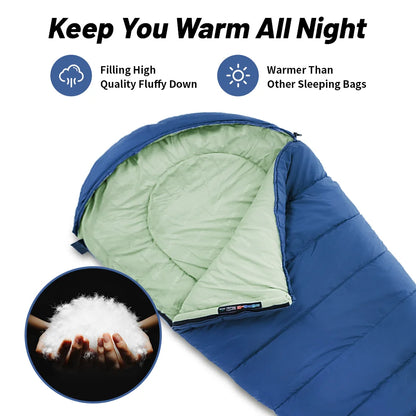 Camping Sleeping Bag MJ300 MJ600 Ultralight Waterproof 4 Season Backpacking Sleeping Bags Outdoor Traveling Hiking