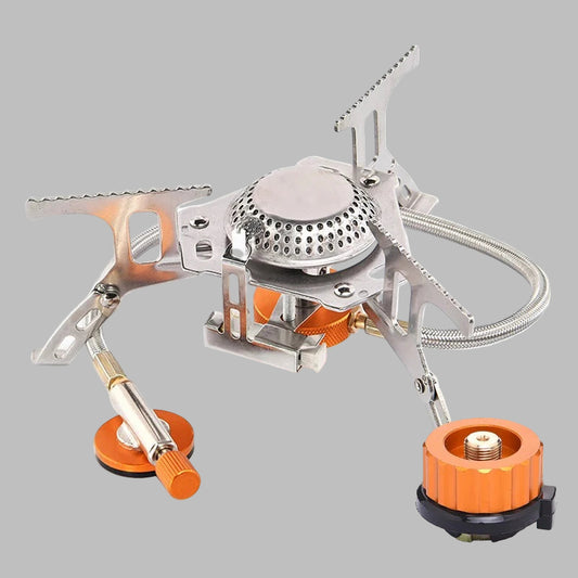 Camping Gas Stove Portable Folding Outdoor Backpacking Stove Tourist Equipment for Cooking Hiking Picnic 3500W