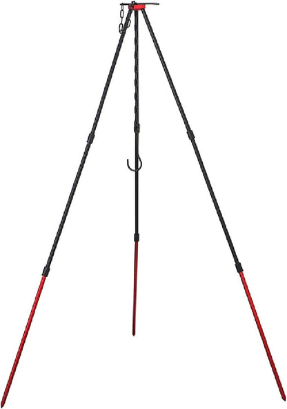 Outdoor Camping Tripod Set Barbecue Grills Hanging Tripod Portable Foldable Campfire Tripod for Hanging Cookware
