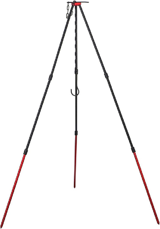 Outdoor Camping Tripod Set Barbecue Grills Hanging Tripod Portable Foldable Campfire Tripod for Hanging Cookware