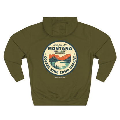 Montana Adventure Fleece Hoodie - Perfect for Outdoor Lovers, Hiking, Camping, Travel, and Casual Wear