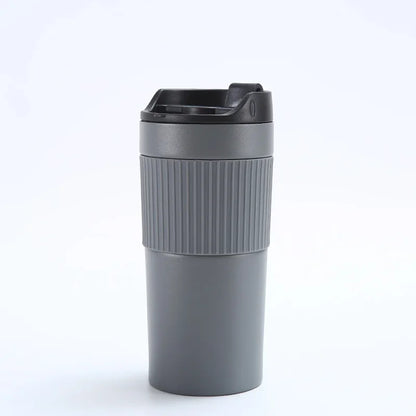Portable Coffee Maker French Press Insulated Mug with Double Walled Insulated Vacuum Coffee Tea Thermos Mug for Travel Outdoor