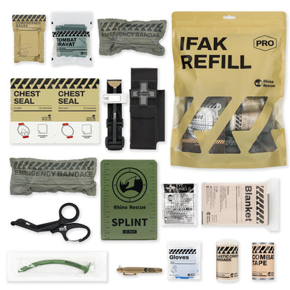 Trauma Kit,Combat Survival Gear Medical Kit,Tactical for Emergency First Aid, IFAK Refill Supplies