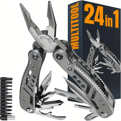 Multitool 24-In-1 Multitools Pliers with ​Professional Multi-Tool for Survival Camping and Hunting Gifts for Men Dad Hus Band