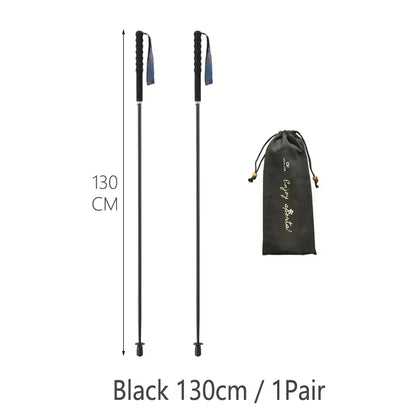 HEALING Ultra Light Trekking Pole Carbon Folding Hiking Stick Collapsible Hiking Poles Trekking Stick Walking Poles Walk