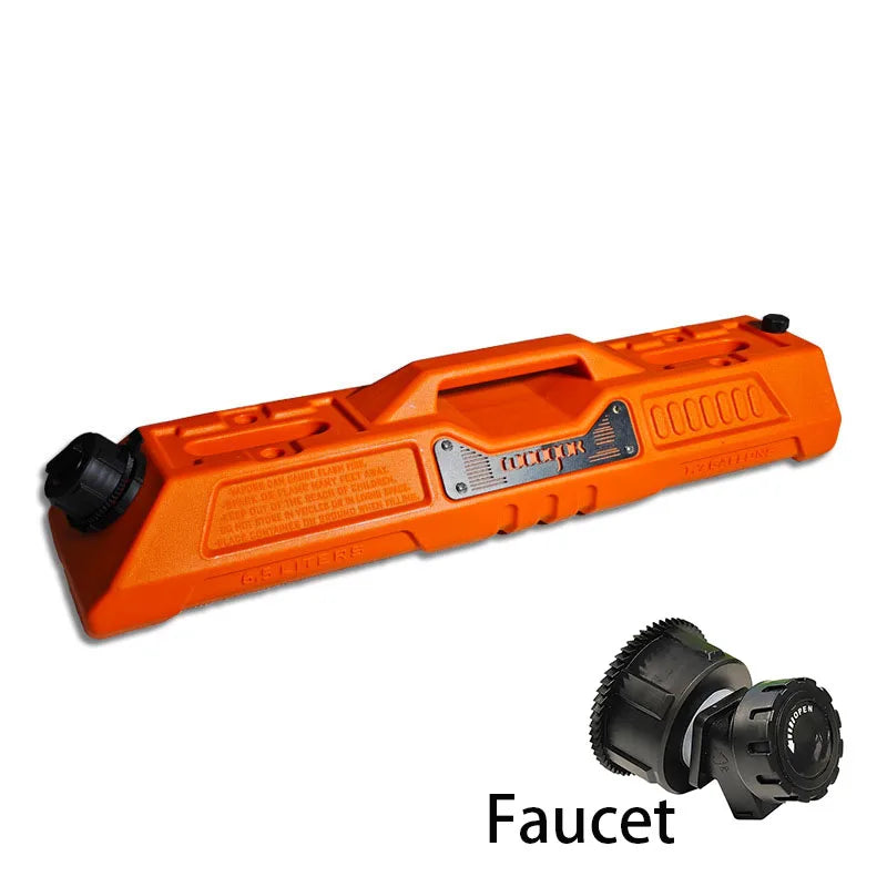 Car 6.5L Portable Fuel Tank Emergency Backup Fuel Container for Off-Road Vehicles Motorcycles SUV RV Kerosene Can Water Tank