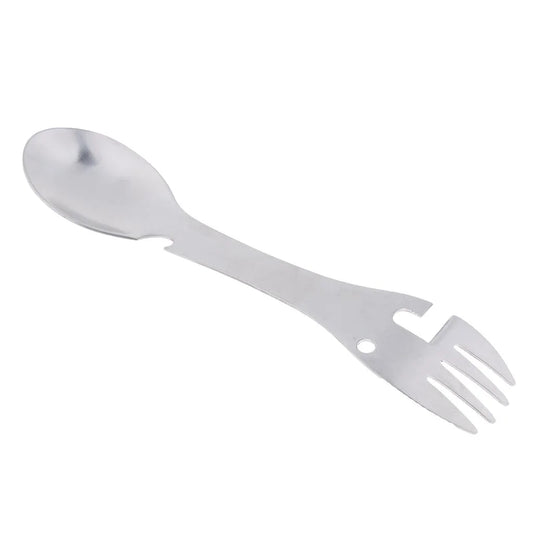 Multifunctional Camping Spork Titanium Stainless Steel Portable Outdoor Camping Survival Cookware Utensils
