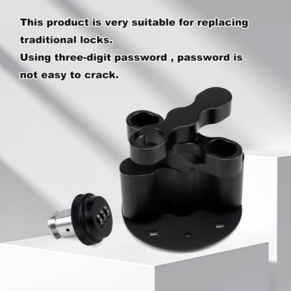 RX-DLX-PM Portable Combination Lock - Rotopax Water Lock - Dual Locking Mechanism for Gas Cans - Compatible with Standard Pack Mount Fuel & Gas Can & Water Pack 2Pcs